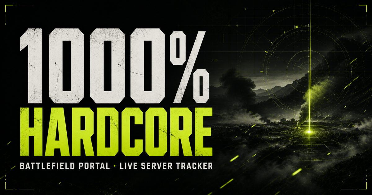 1000% Hardcore Battlefield Portal website
